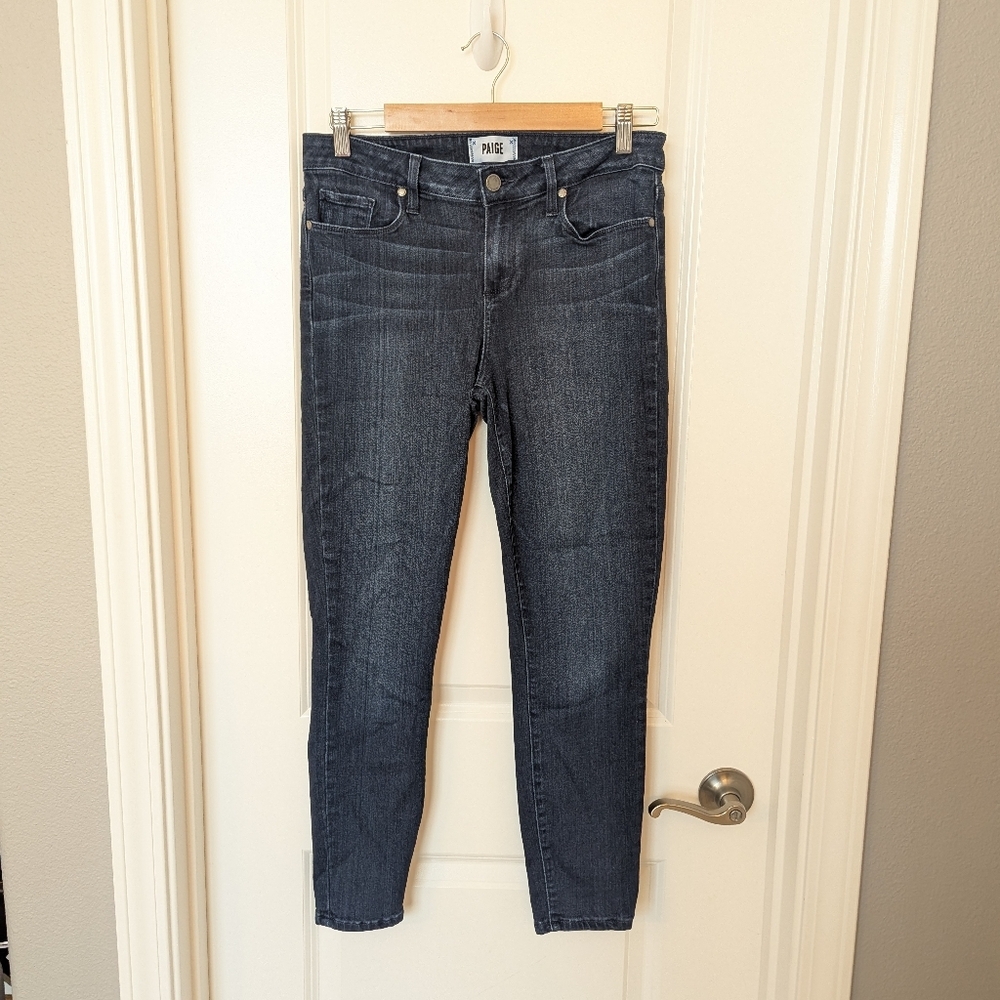 Paige Dark Wash Skinny Jeans